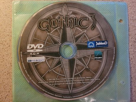 PC DVD-ROM gra Gothic 3 CDProject 2006 - sama płyta