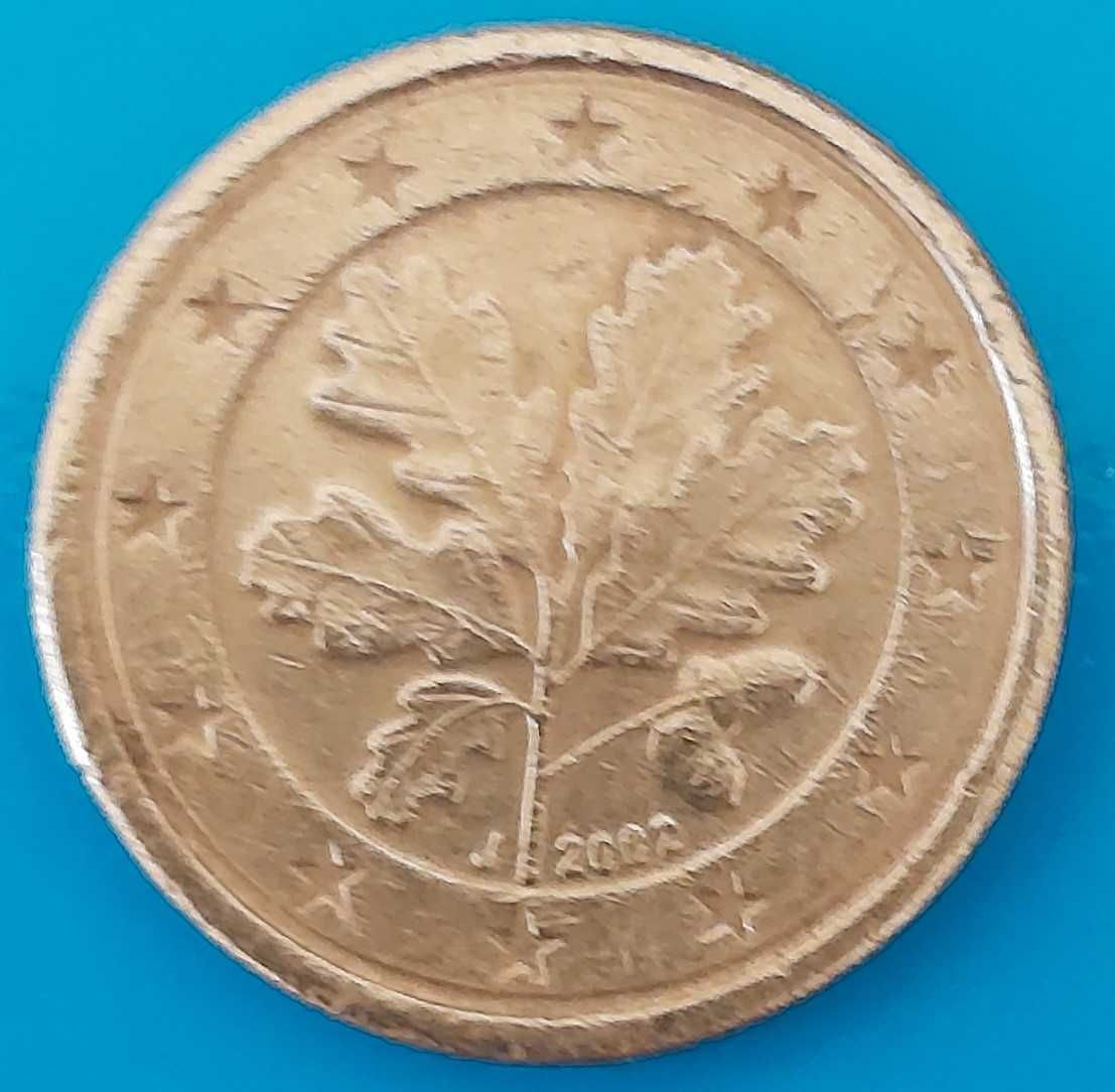 1 Cêntimo de 2002 letra J da Alemanha