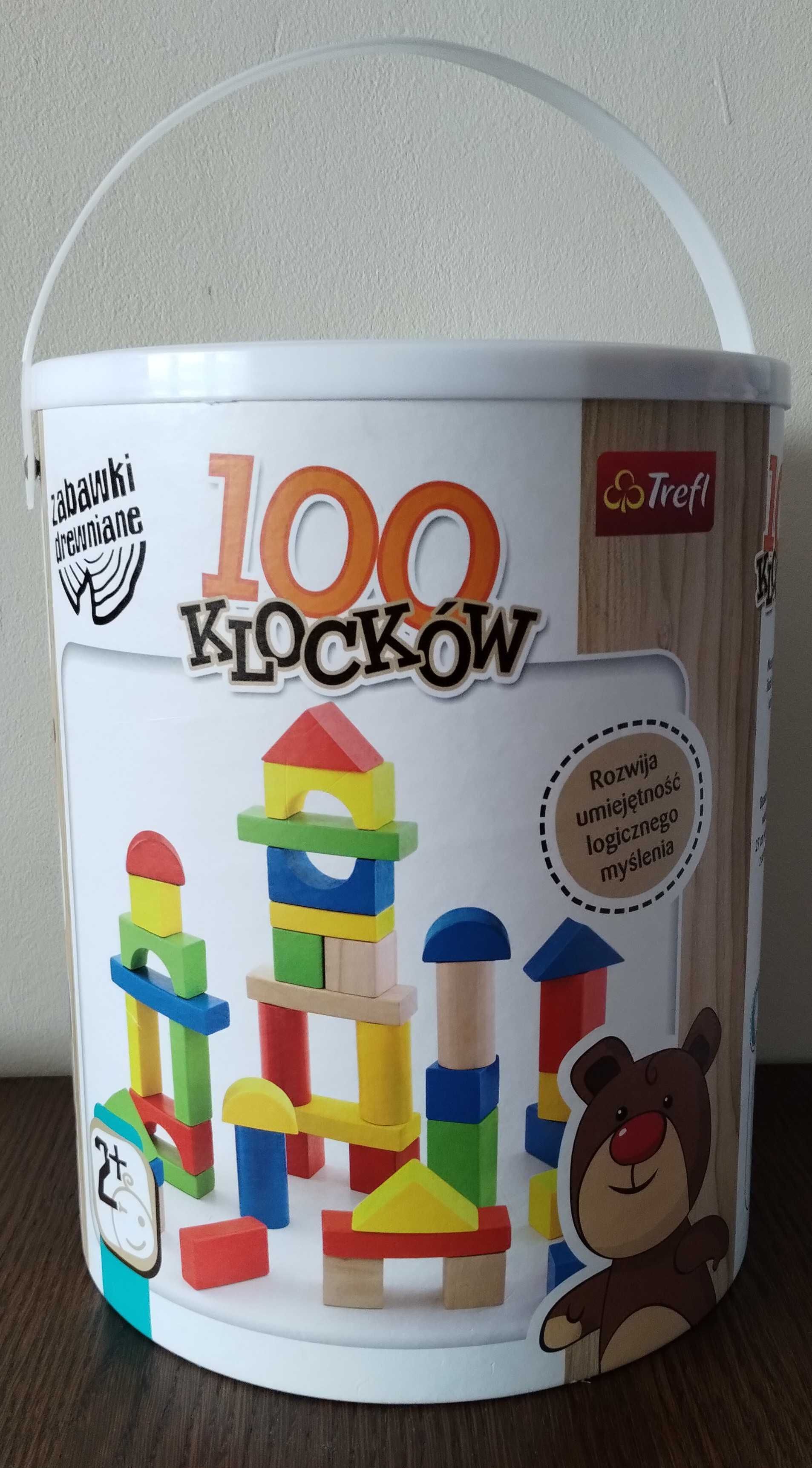 Klocki drewniane Trefl 100 sorter zabawka edukacyjna