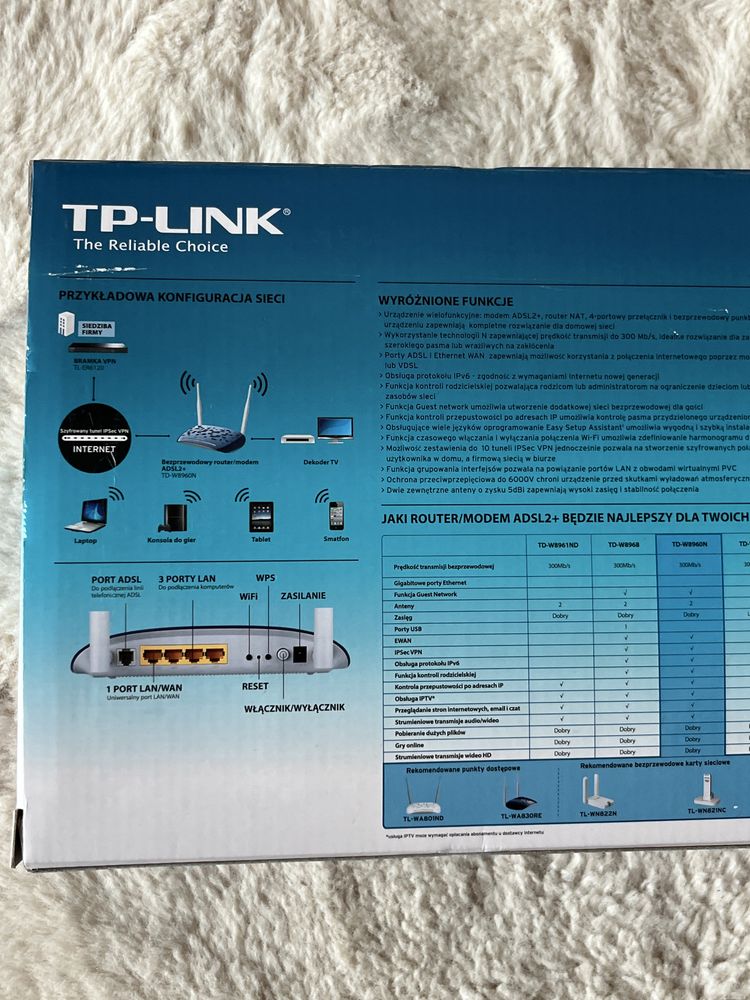 Router tp-link zapakowane do internetu