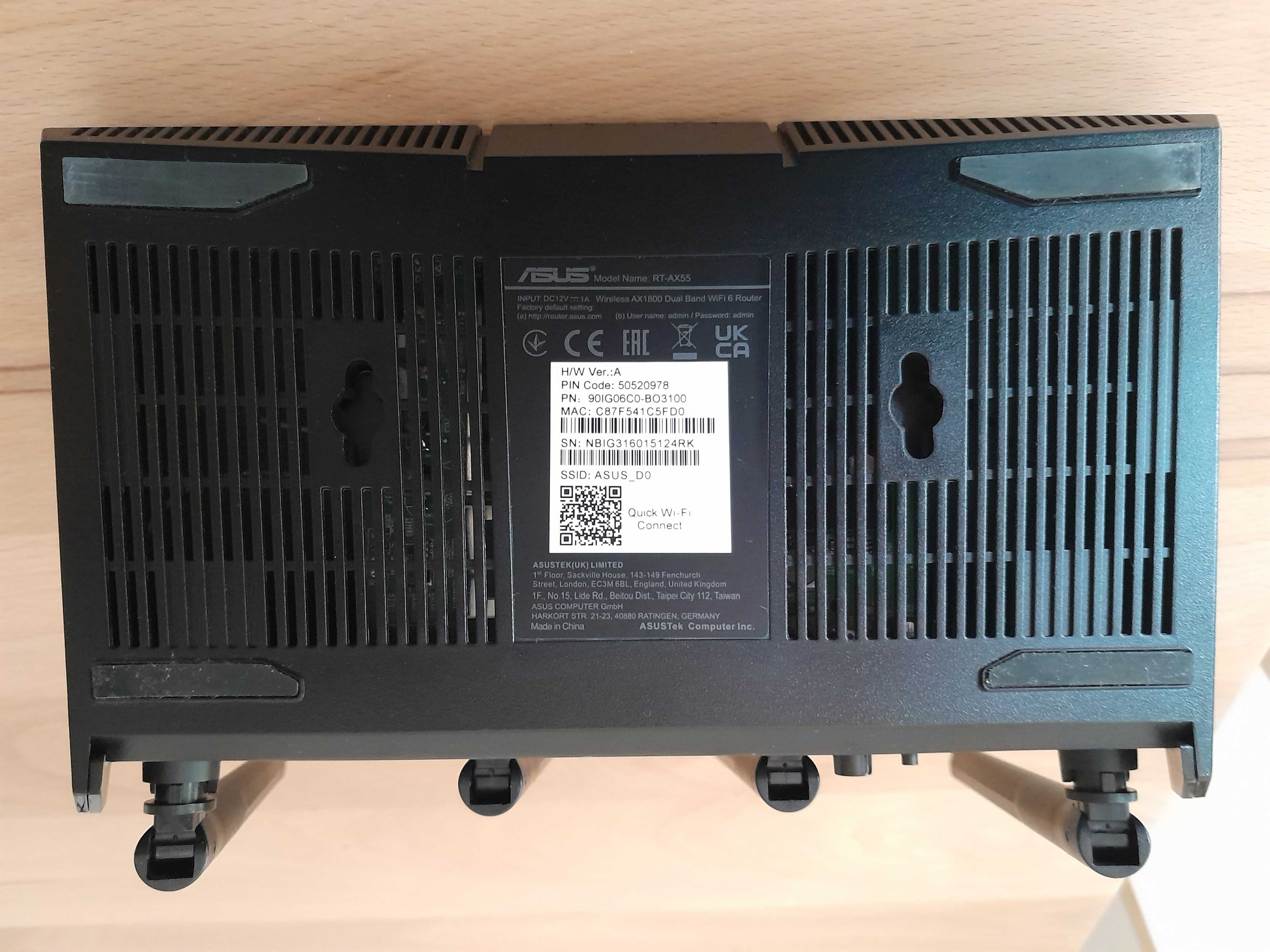 Router ASUS RT-AX55 AX1800 WiFi 6