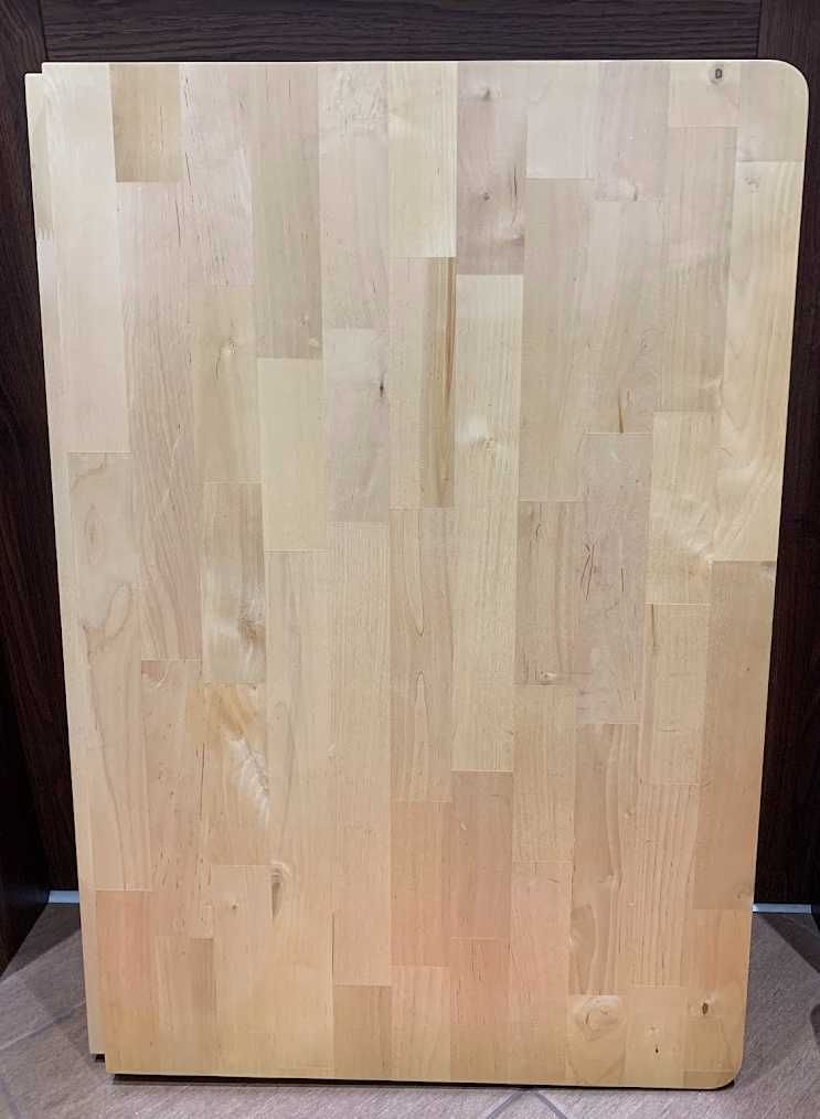 Stolik ścienny NORBO Ikea rozkładany, lite drewno brzoza, 79x59cm