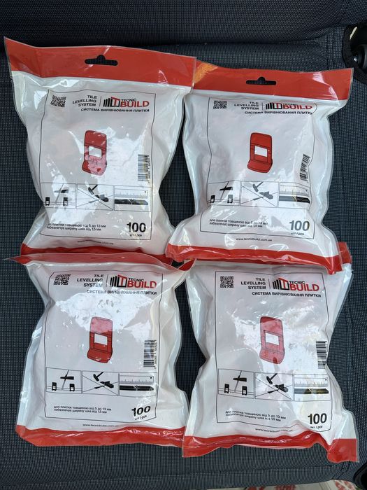 Система вирівнювання плитки TecnicBuild основа 1мм 100 шт./уп
