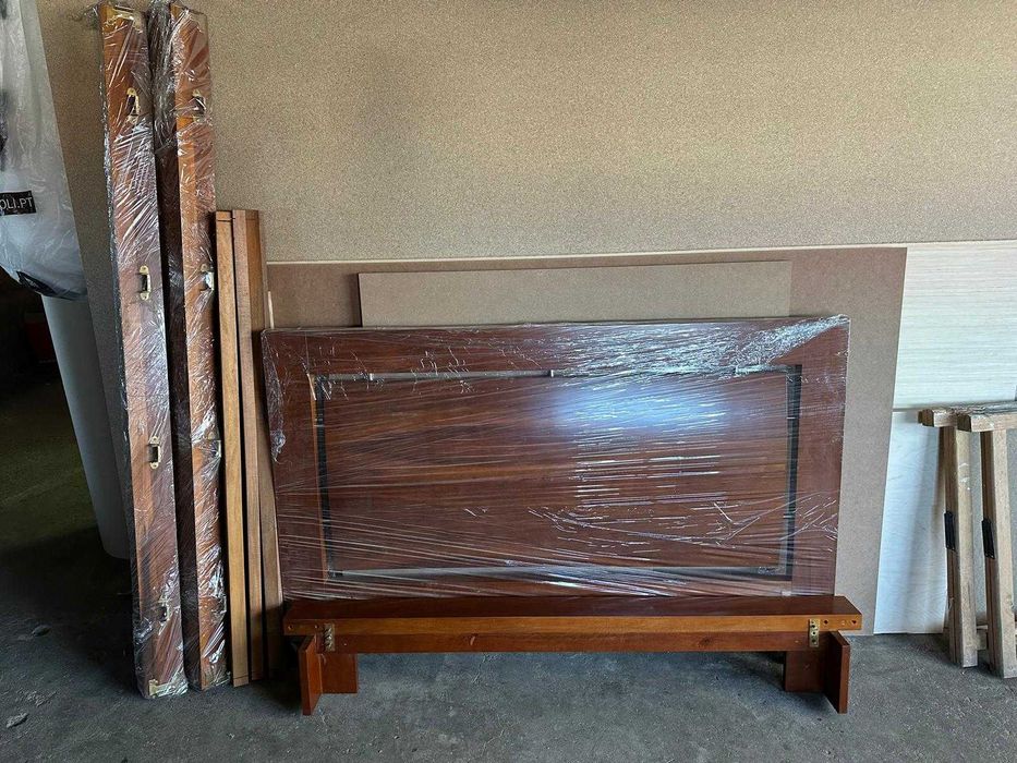 Cama cerejeira c/estrado