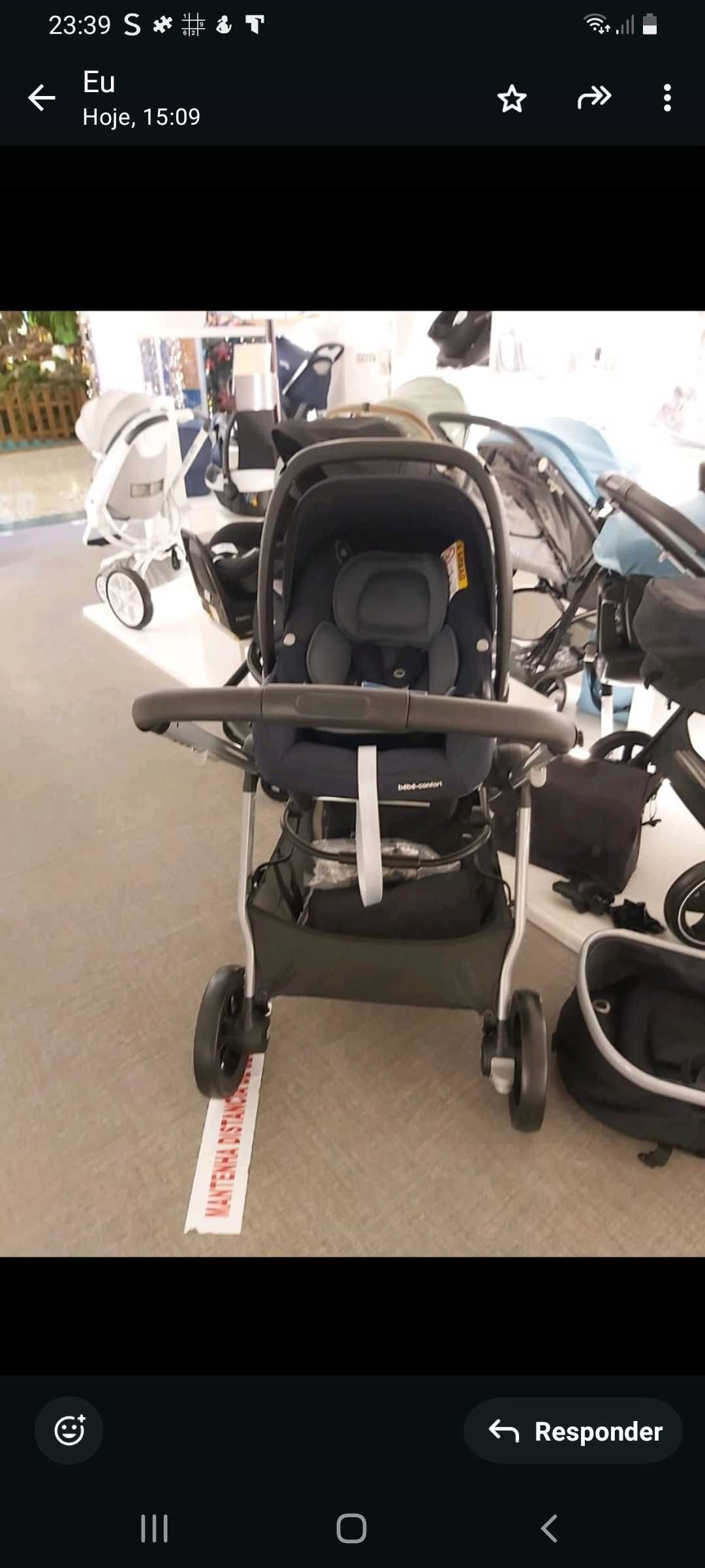 Carrinho bebecar com babaycoque+cadeira de passeio e isofix