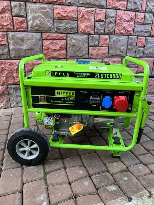 Новий бензиновий генератор Zipper ZI-STE5500, 5500 Вт, 230V/400V