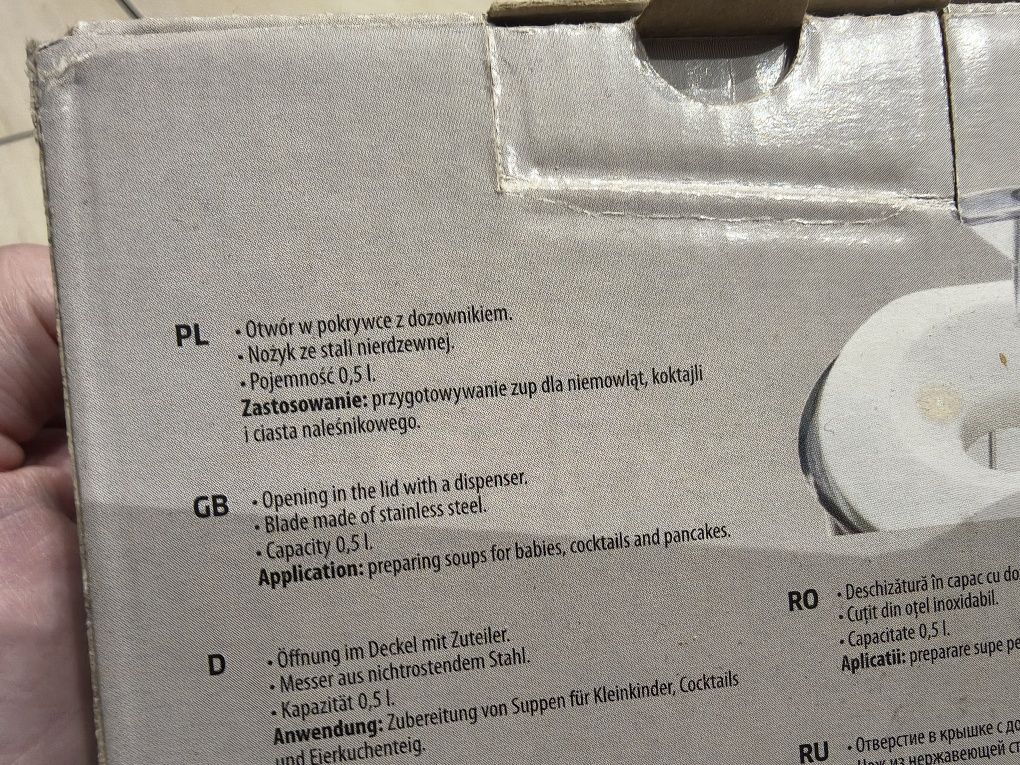 Kubek miksujący Zelmer typ 381, 481 kielich blendujący blender mikser
