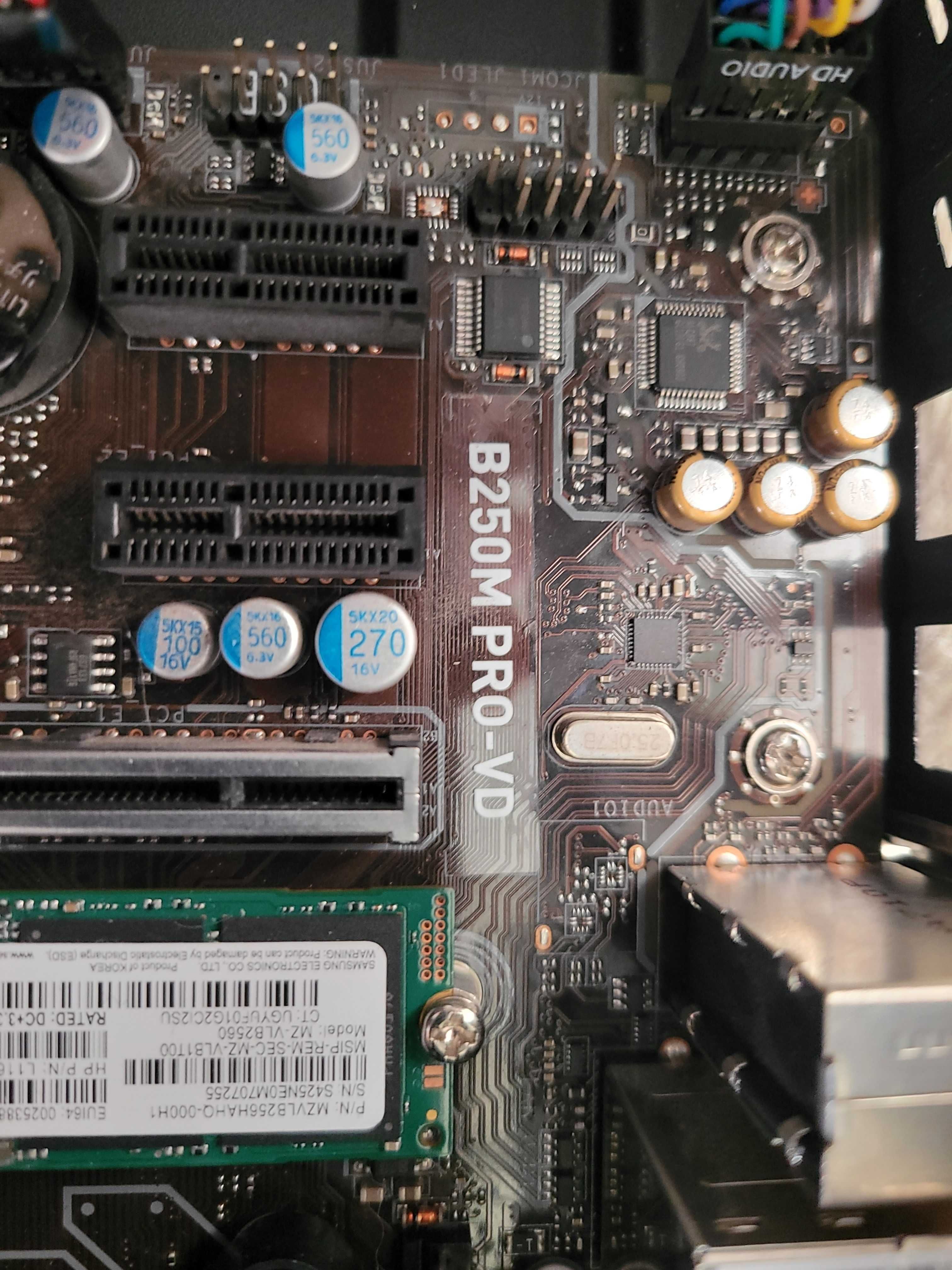 Komputer gamingowy i5 7500, MSI B250, DDR4 16GB, SSD M.2NVMe, HDD, W10