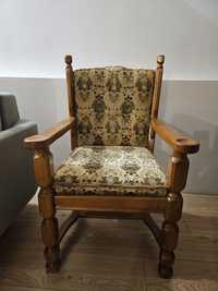 Fotel krzesło Dębowe Vintage