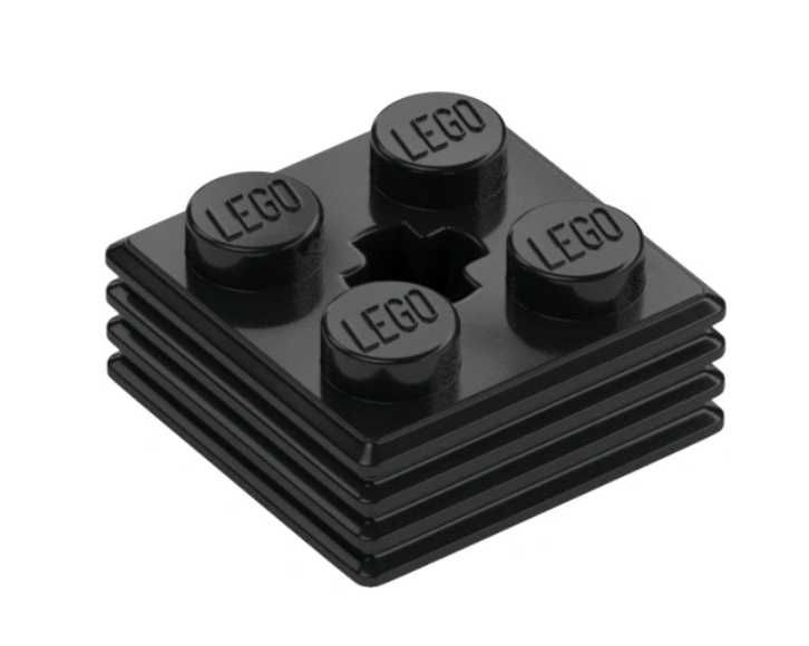 Lego 71752 Brick 2x2x2/3 mod Czarny 4 szt. Nowe