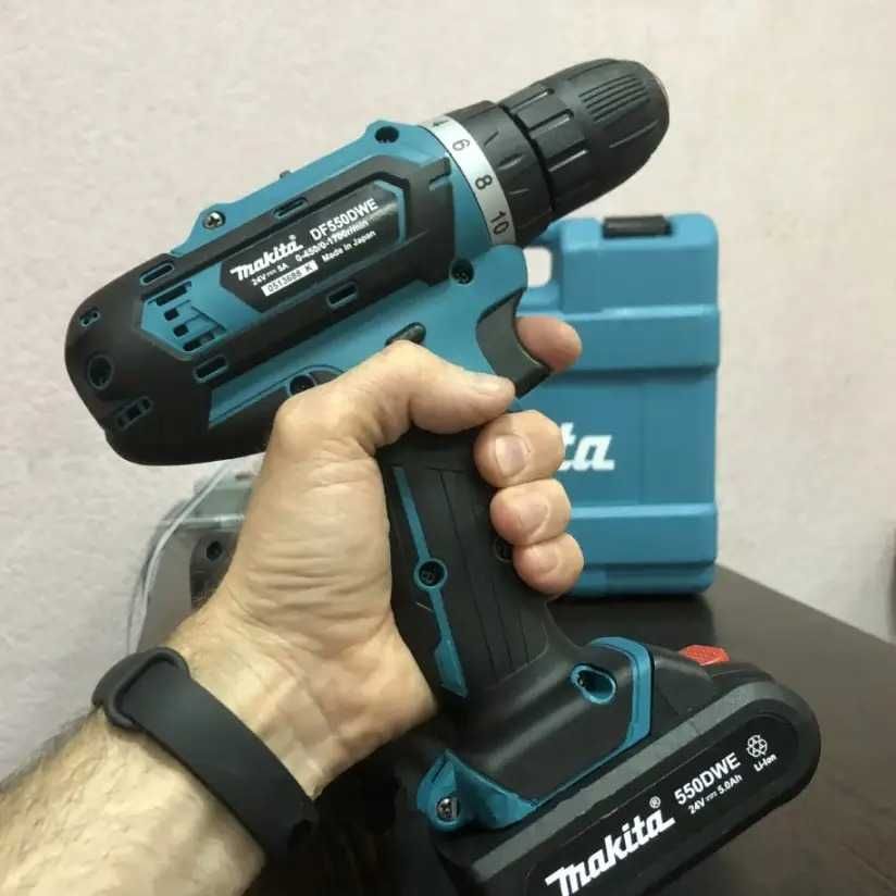 Аккумуляторный ударный шуруповерт Makita 2 аккумулятора 24V