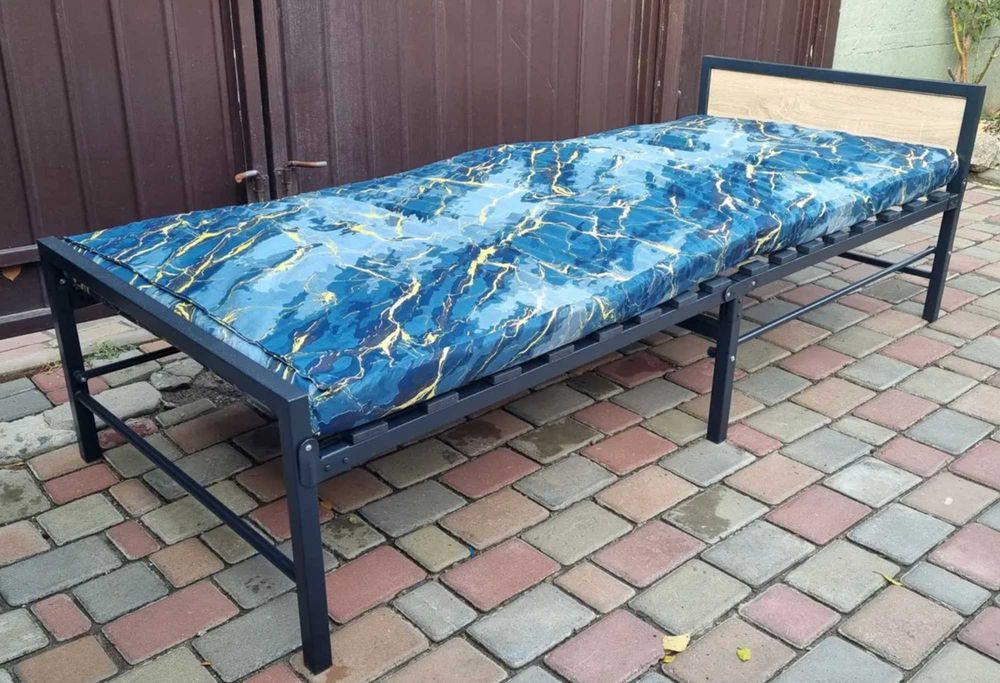 Складне Ліжко Розкладачка з матрацом розкладушка кровать раскладушка