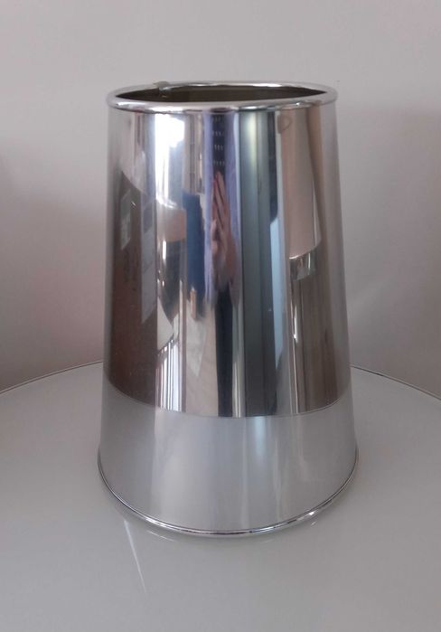 Abażur lustrzany chrom do lampy stojącej srebrny