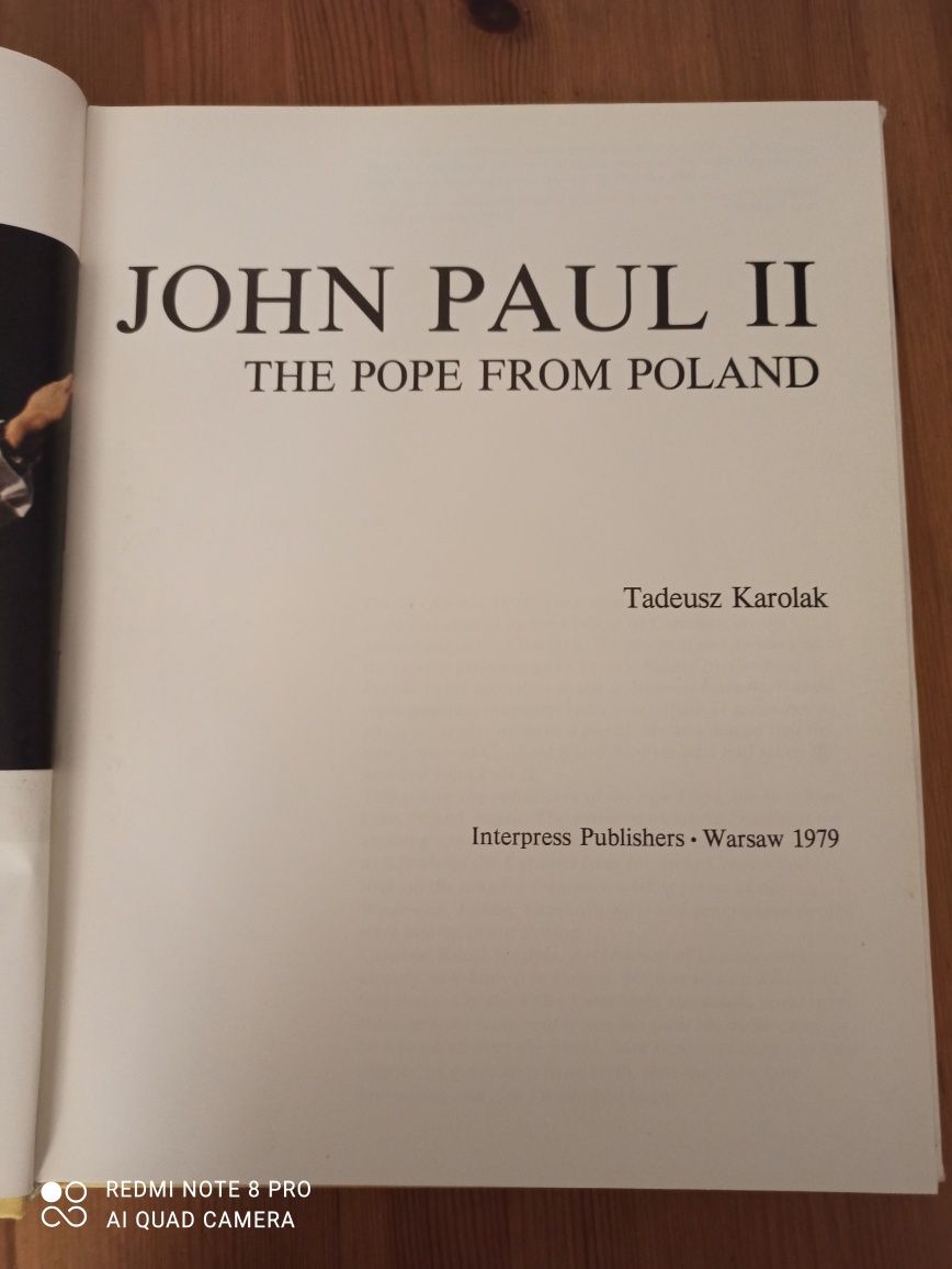 John Paul II The pope from Poland-ksiażka w języku angielskim