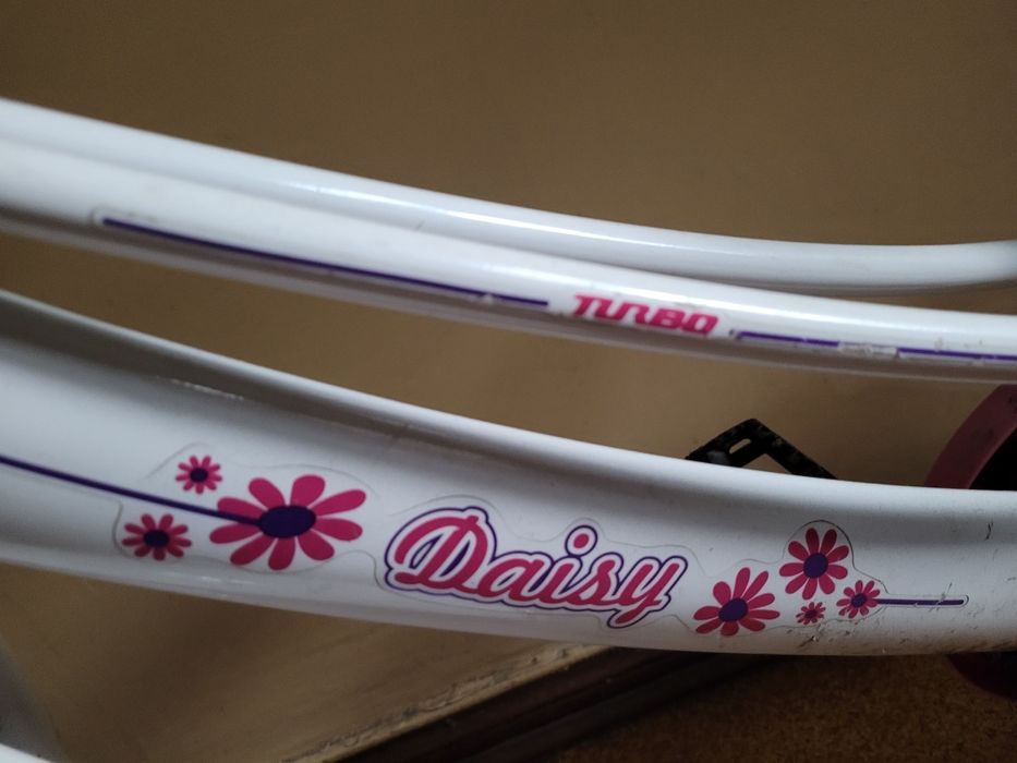 Rower dla dziecka BMX Daisy 20" biało-różowy