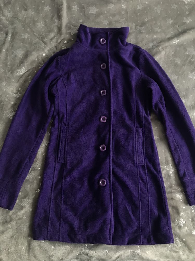 Fioletowa bluza polarowa tunika polar rozm. 42 XL #1