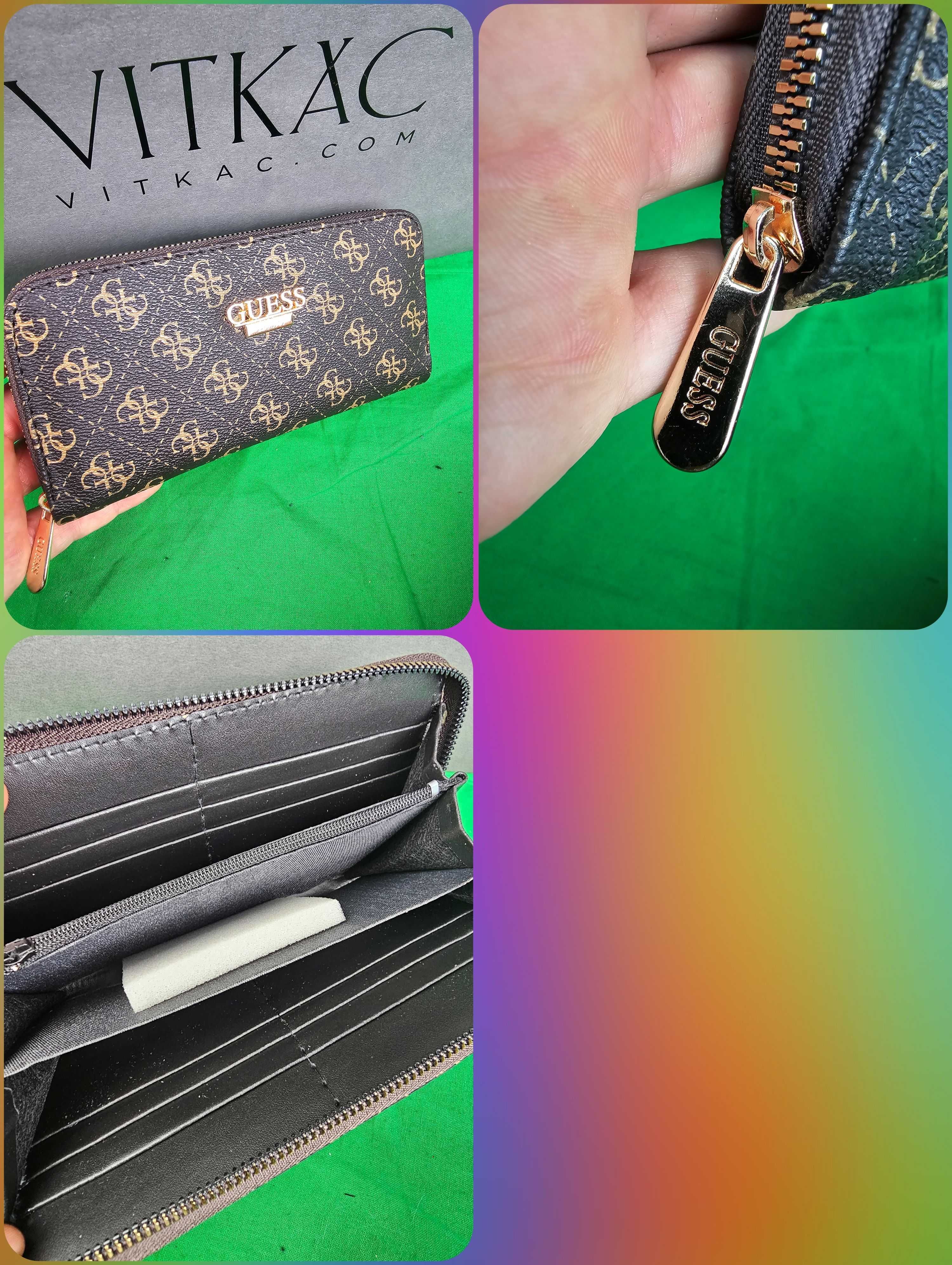 Portfele Damskie Tommy Hilfiger Monogram Guess Premium Burberry