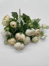 Mini Bukiet Róży Herbacianej Kolor Biały-Ecru