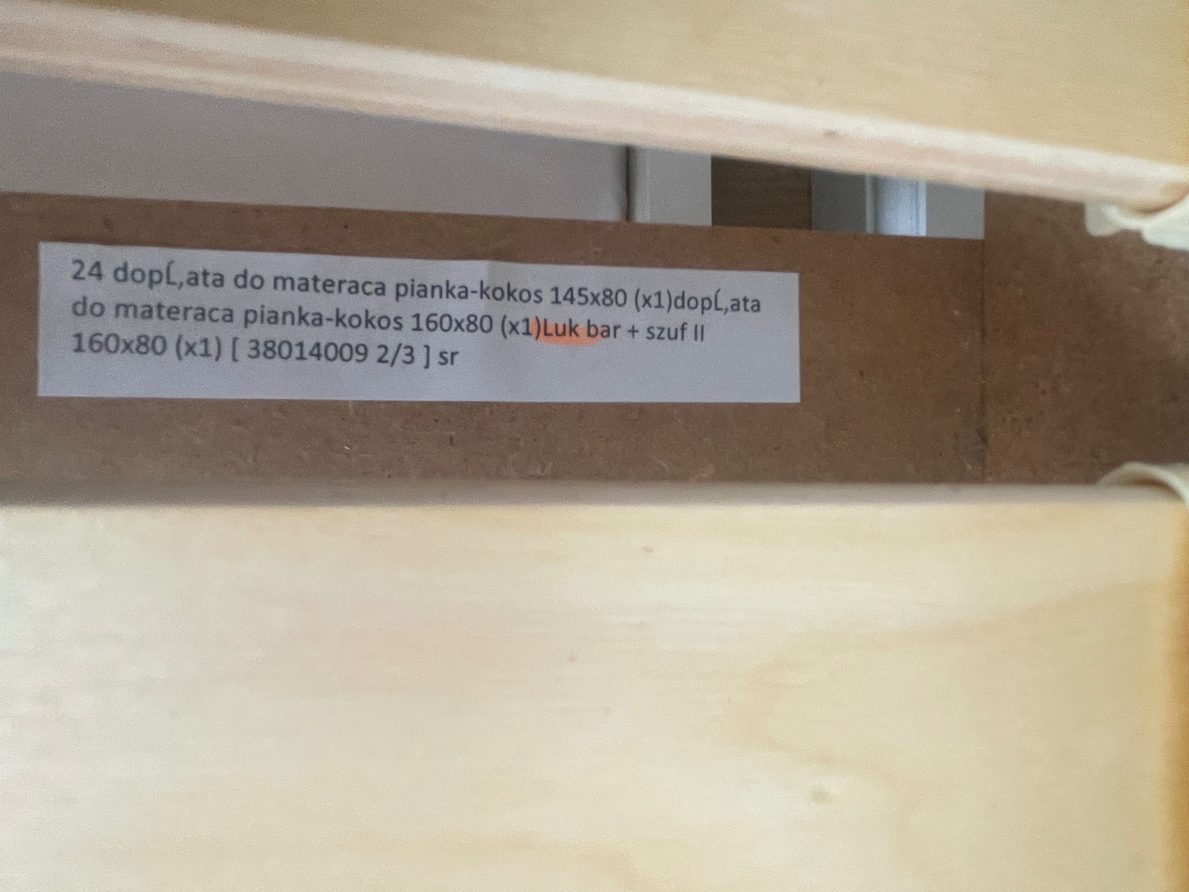 Łóżko dziecięce dwuosobowe wysuwane