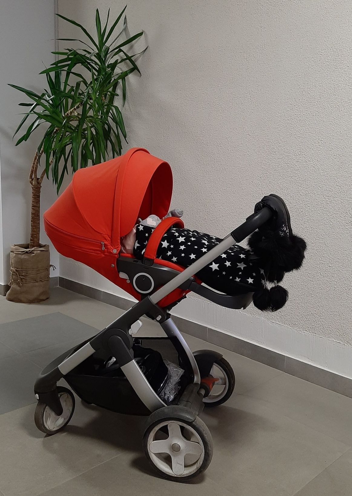 Коляска Stokke crusi + зимний набор