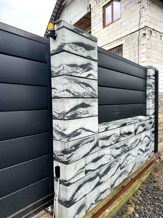 Модульні блоки для паркану. Блоки для огорожі. Блоки бетонні.