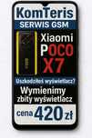 Xiaomi Poco X7 wymiana wyświetlacza ekranu