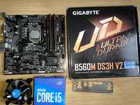 Płyta główna gigabyte b560m ds3h v2 wraz z procesorem i5 10400f