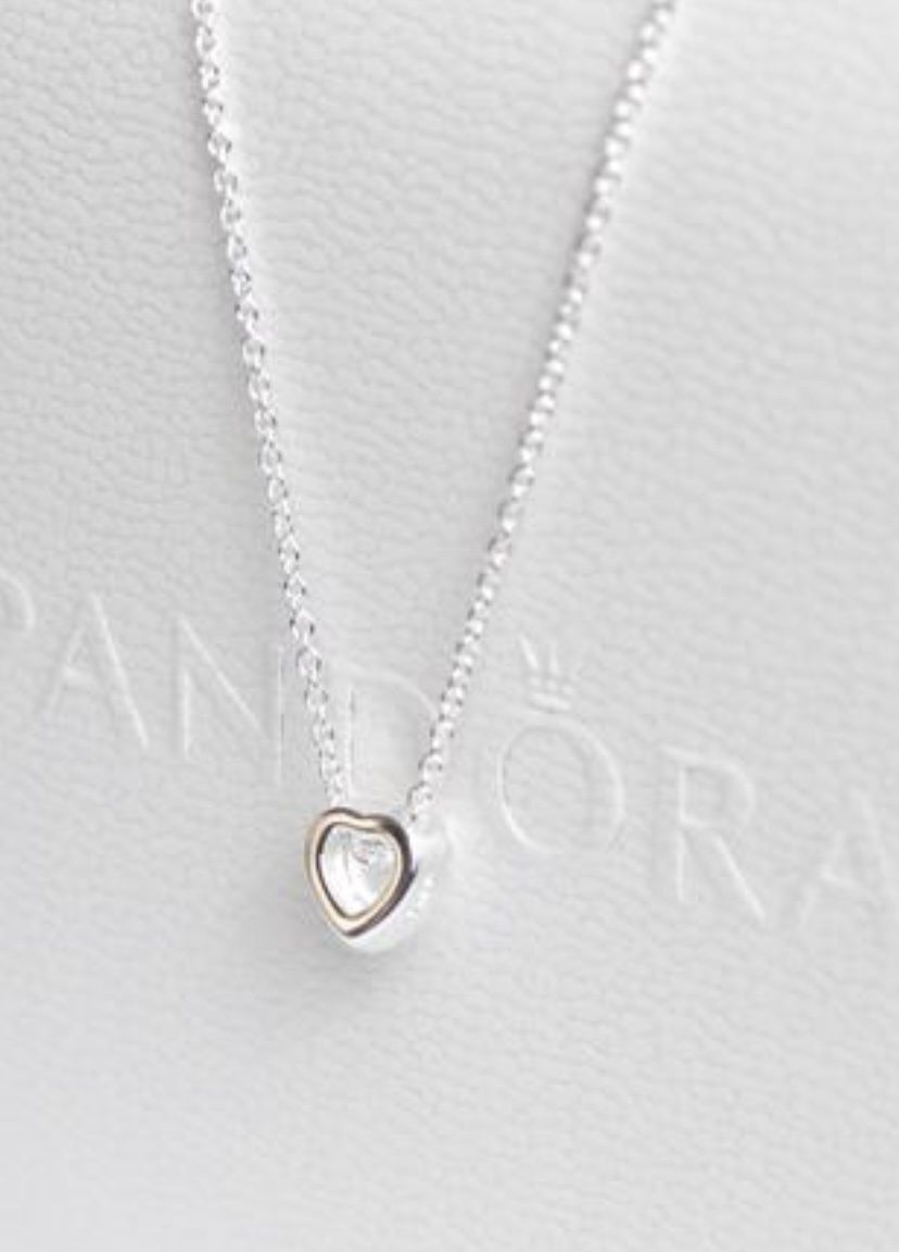 Pandora підвіска блискуче серце з ореолом з пакуванням