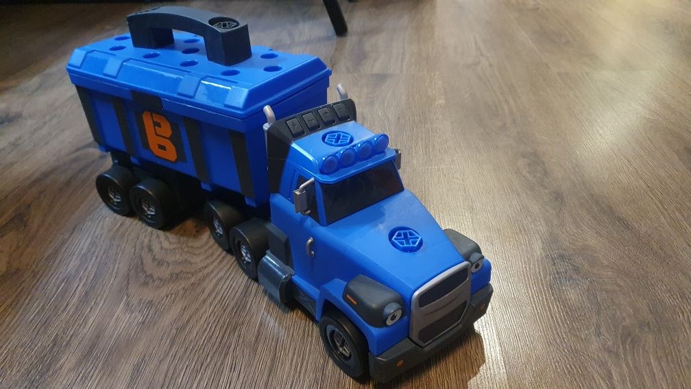 Smoby Bob Budowniczy 3W1 Ciężarówka Skrzynka Z Narzędziami Dźwig