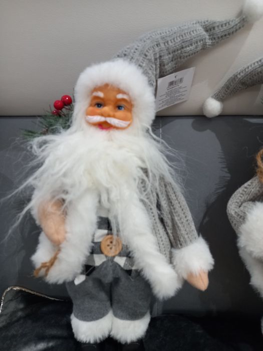 3  Mikołaje szare aż 40 cm !!