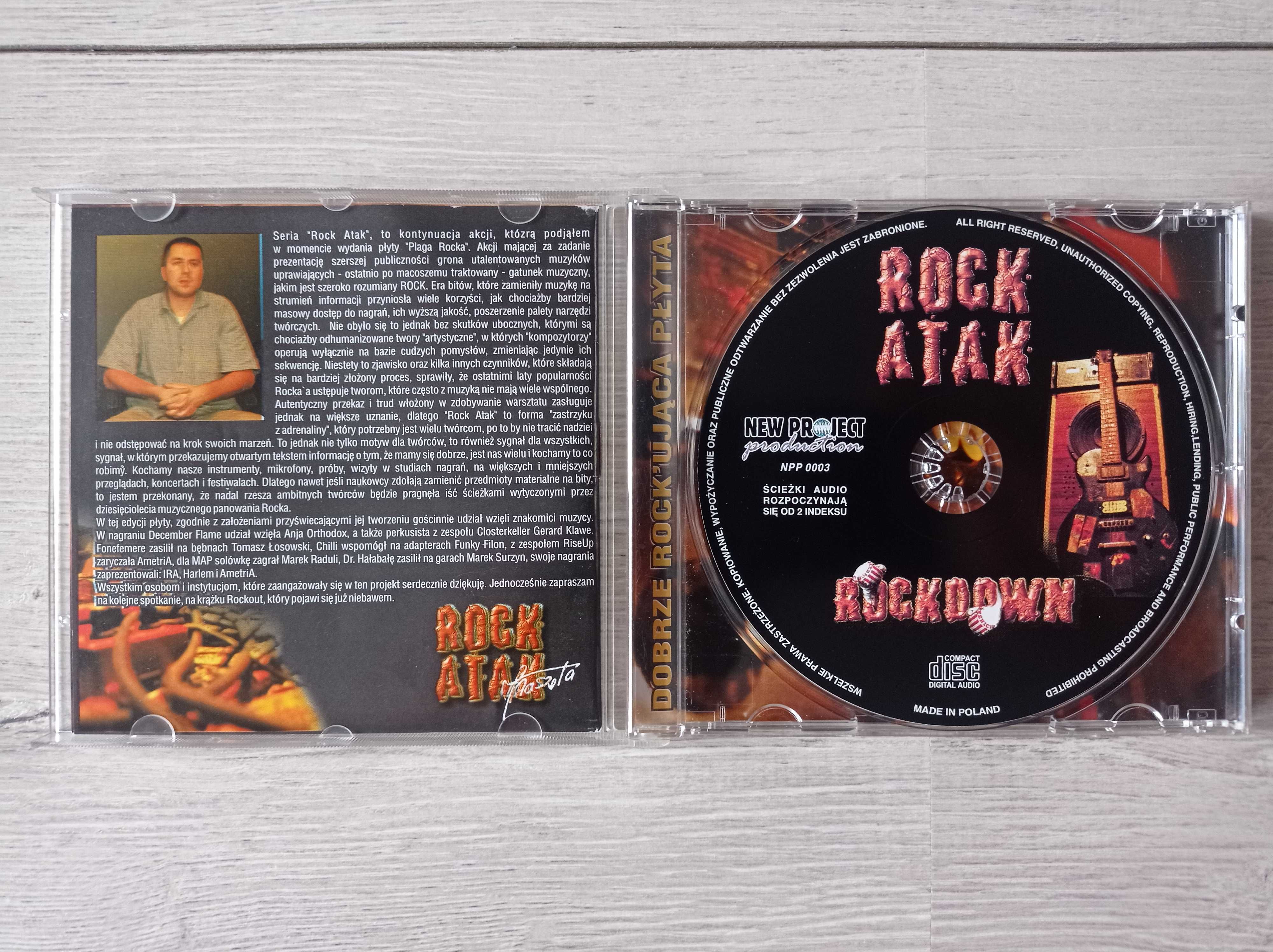 V/A - Rock Atak Round 1 – Rockdown - cd - wyprzedaż ( IRA, Harlem )