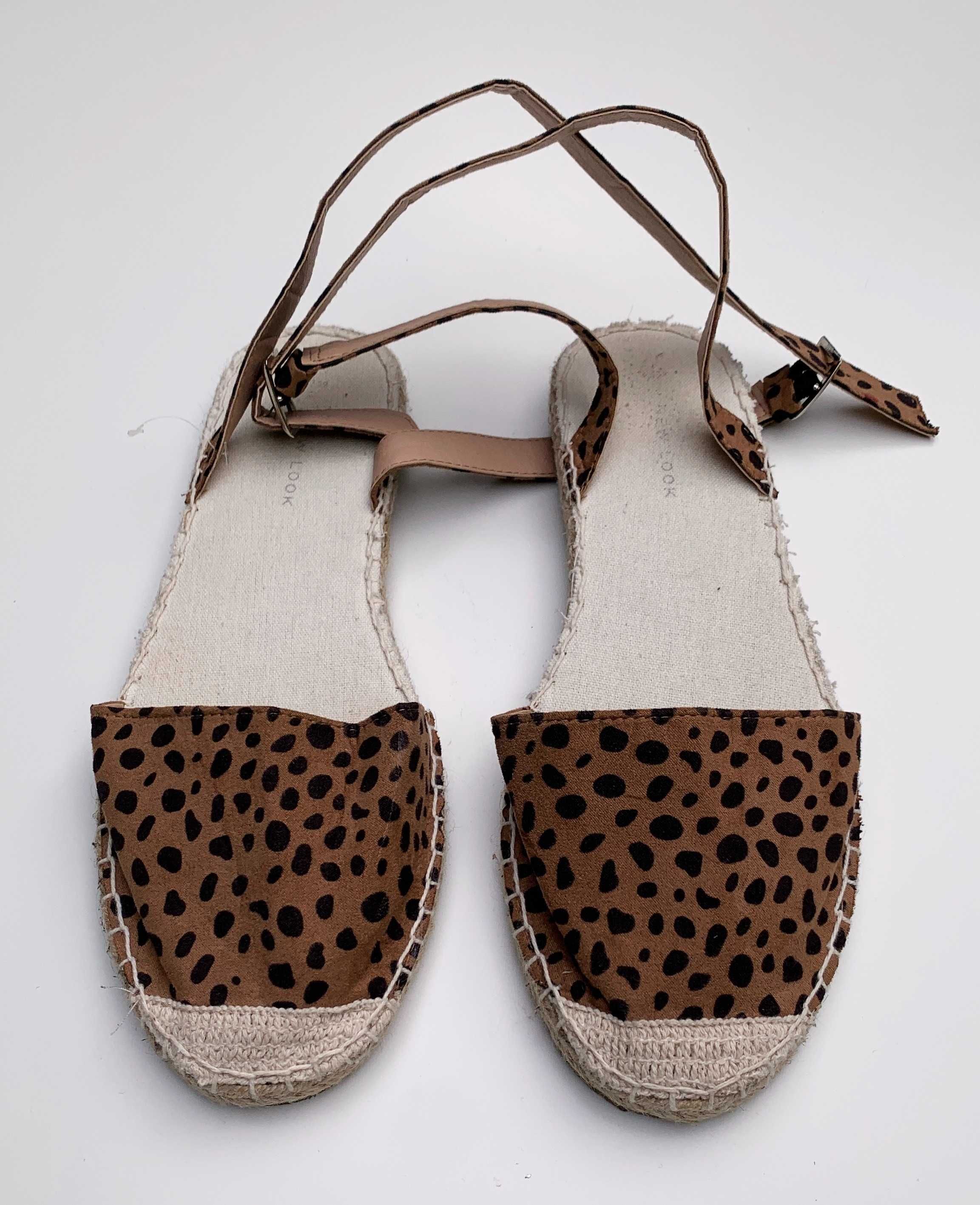 Espadryle Sandały Panterka New Look 39 Cętki