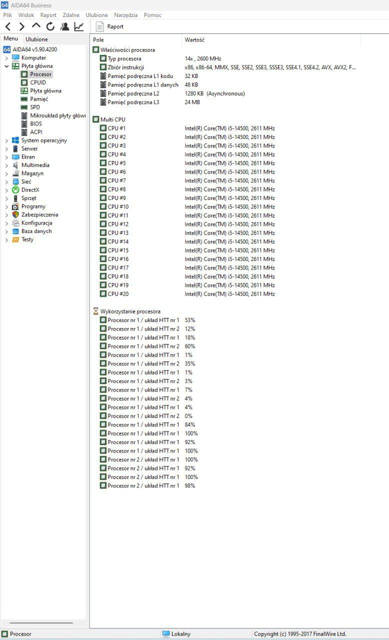 Procesor Intel  I5 14500