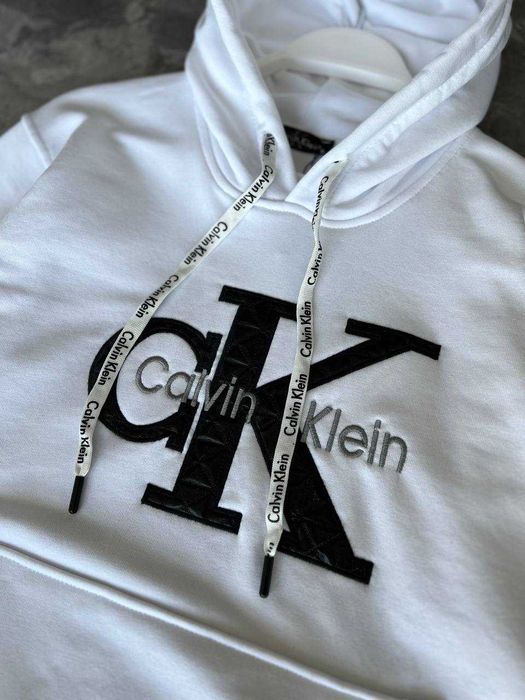 Костюм Calvin Klein Premium White з qr-кодом штани + худі i57/Bs108