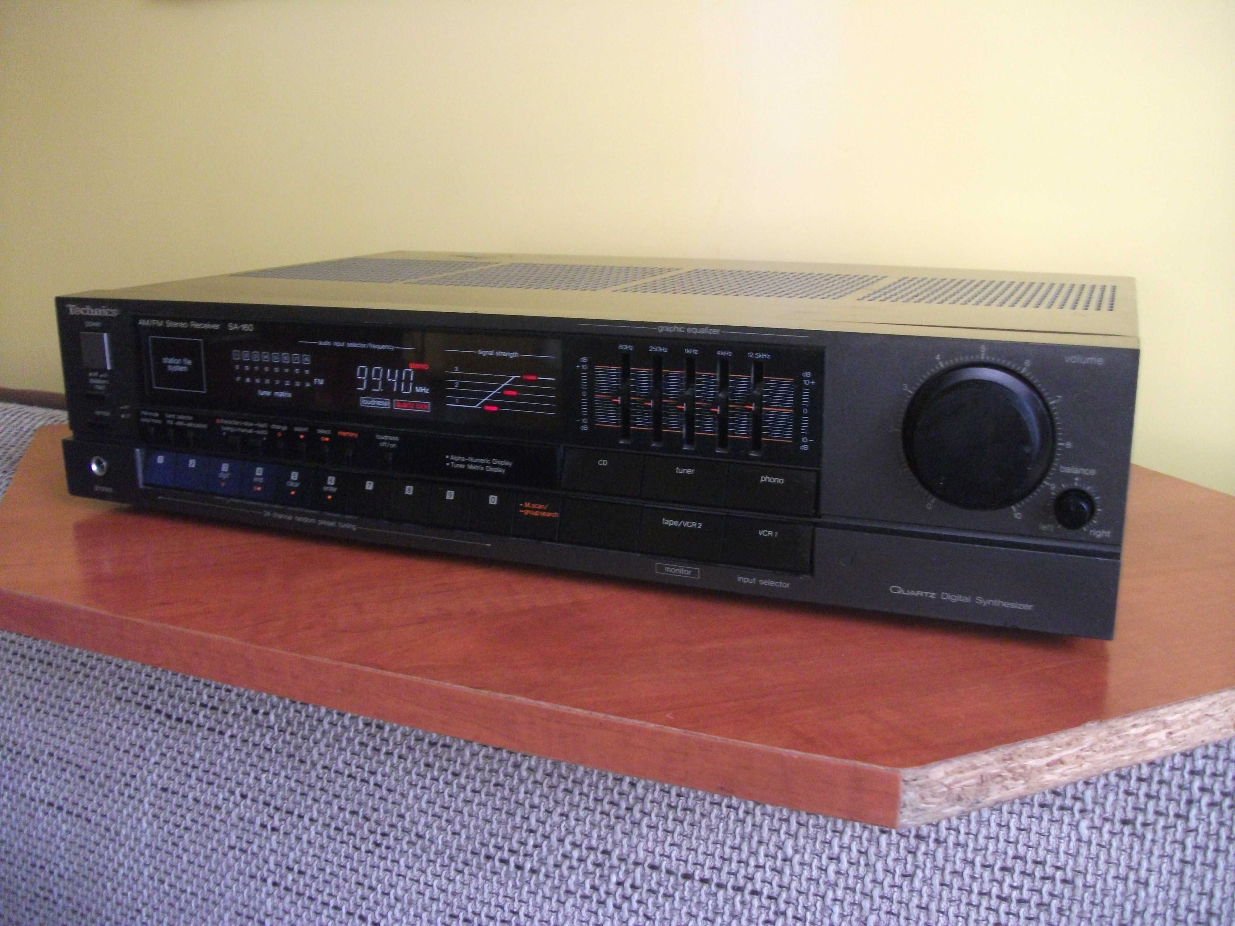 technics  sa-160 amplituner stereo hi-fi 4x40 wat  4-16 ohm korektor