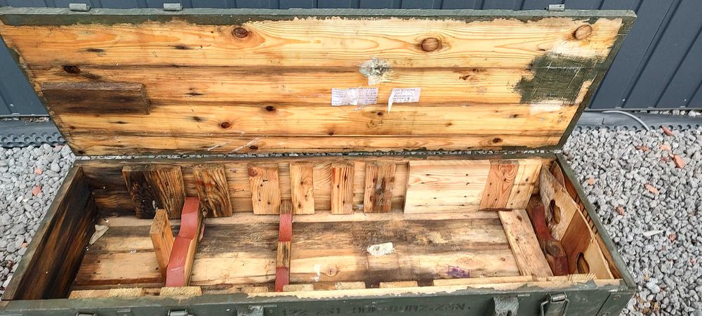 Skrzynia wojskowa drewniana Pancer 1