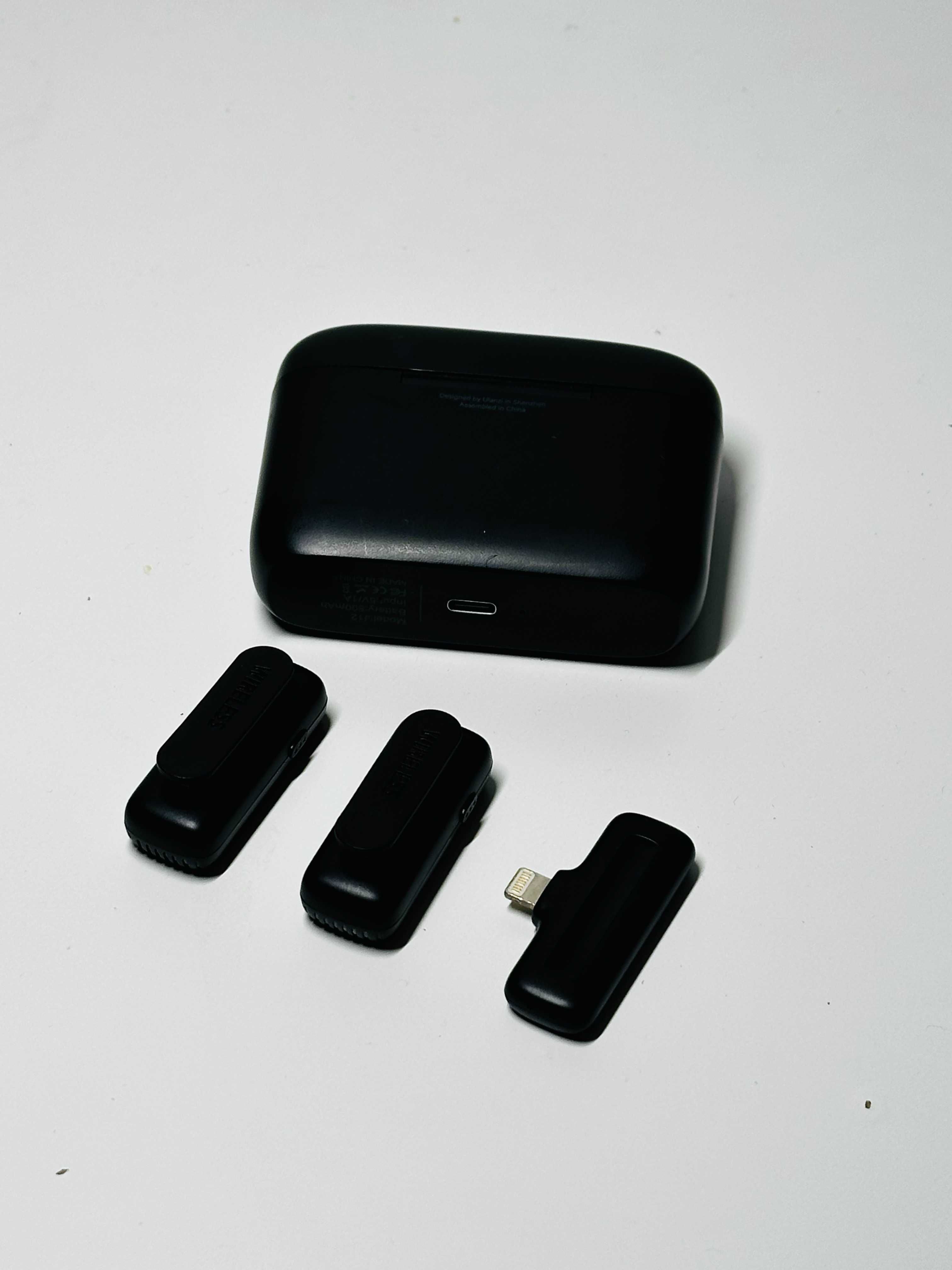 Microfone ULANZI J-12 sem fios iOS - 2 em 1 com Lightning