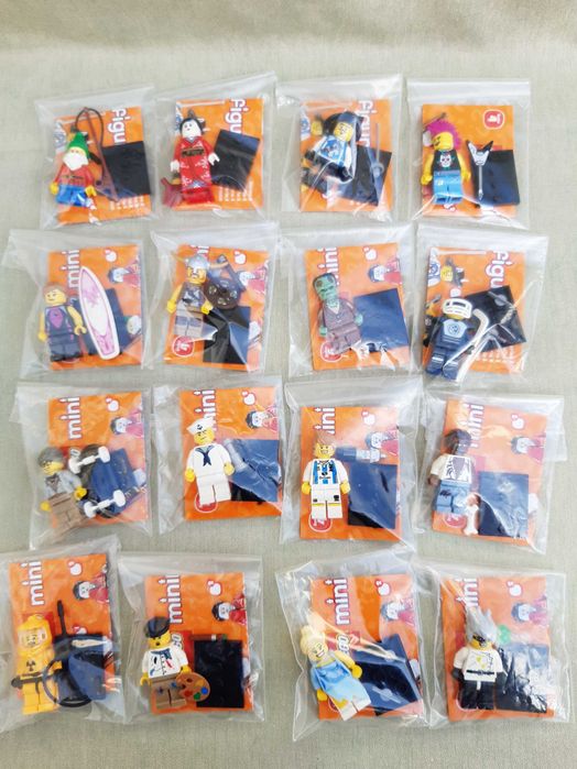 Lego 16 Minifiguras Series 4 Colecção Completa com Folhetos Originais