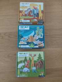 Pop-out Safari Woodlands Ocean Puzzle Przestrzenne