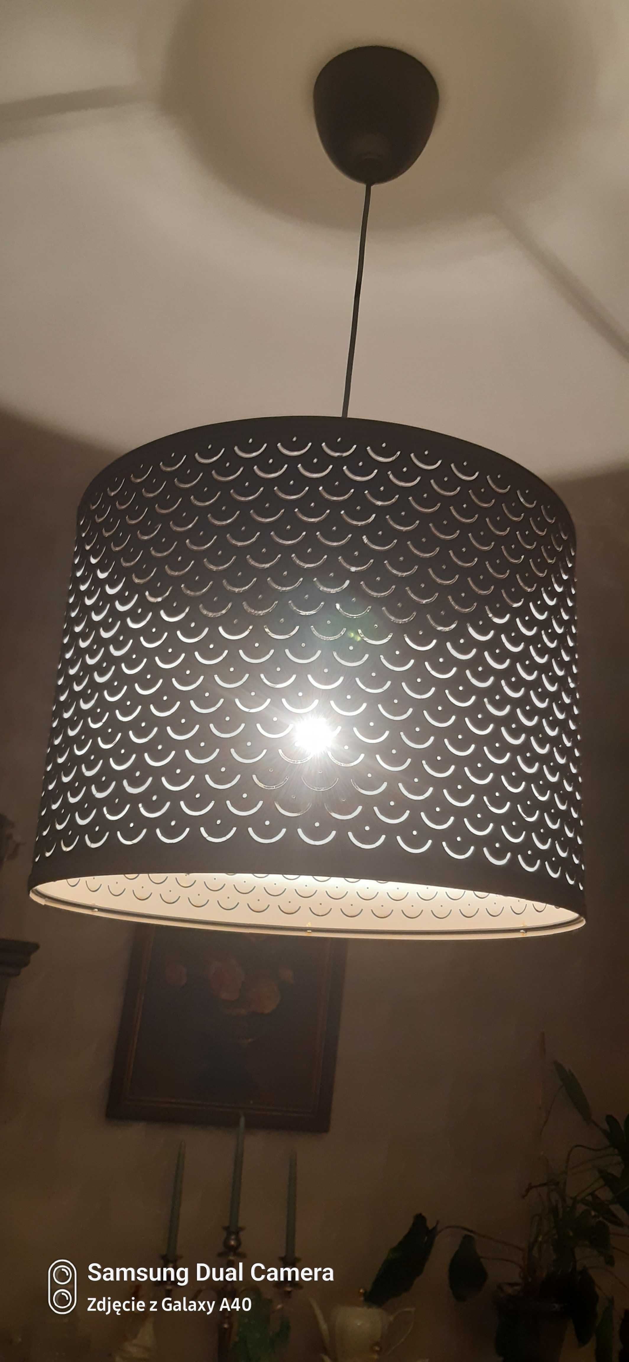 Ikea- lampa NYMÖ - czarna, 44cm średn.