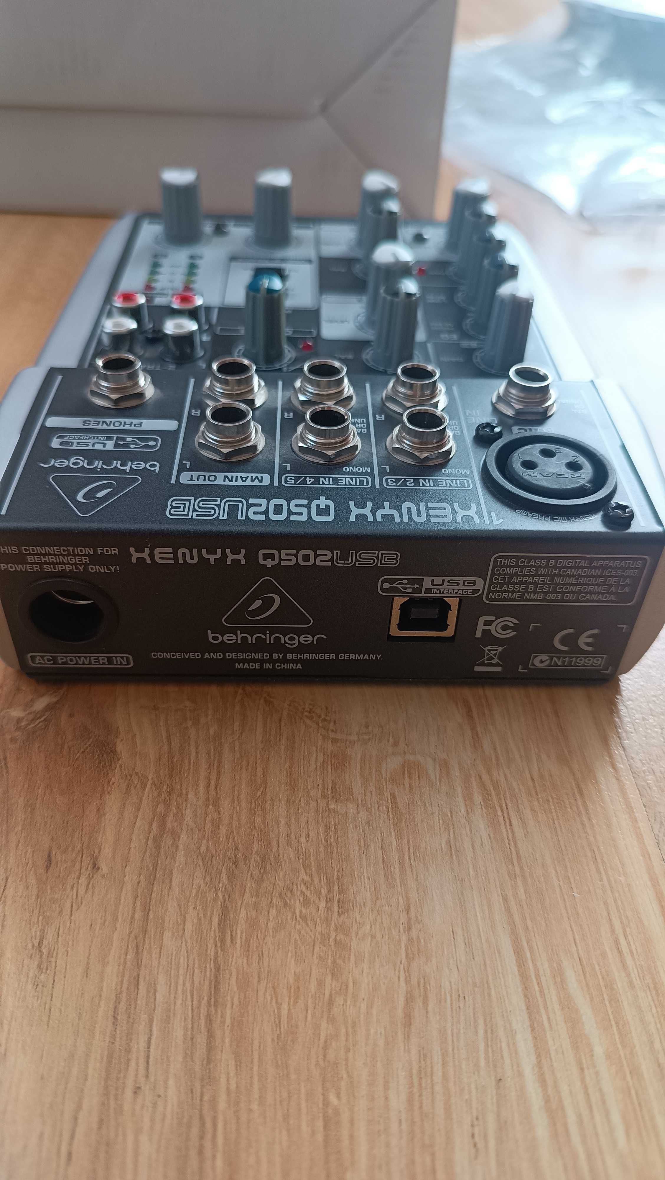 Behringer Xenyx Q502 USB mikser konsola studio karta dzwiękowa