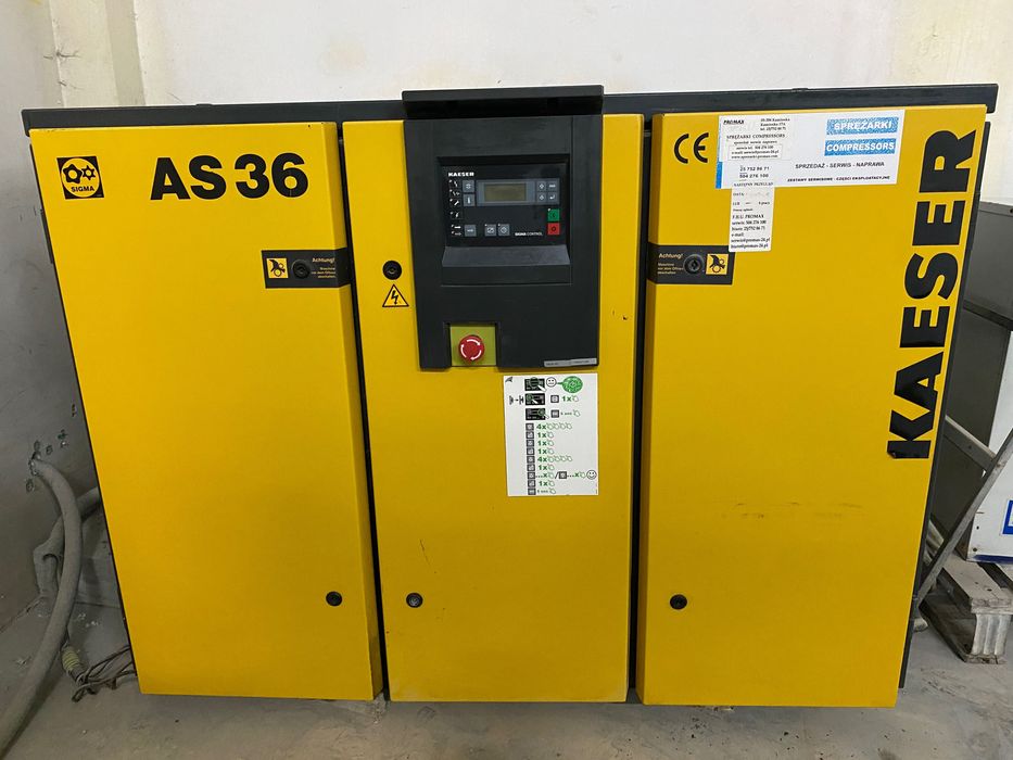 sprężarka śrubowa kaeser as36 osuszacz ziębniczy Dry energy hybrid