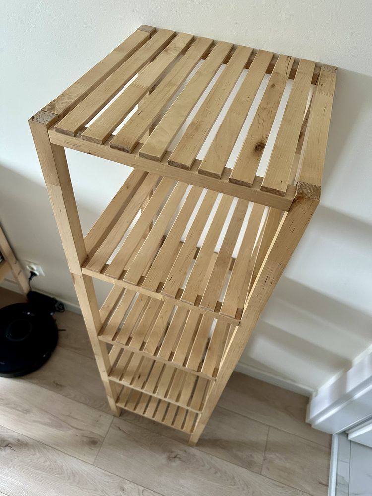 Regał łazienkowy otwarty IKEA Molger brzozowy