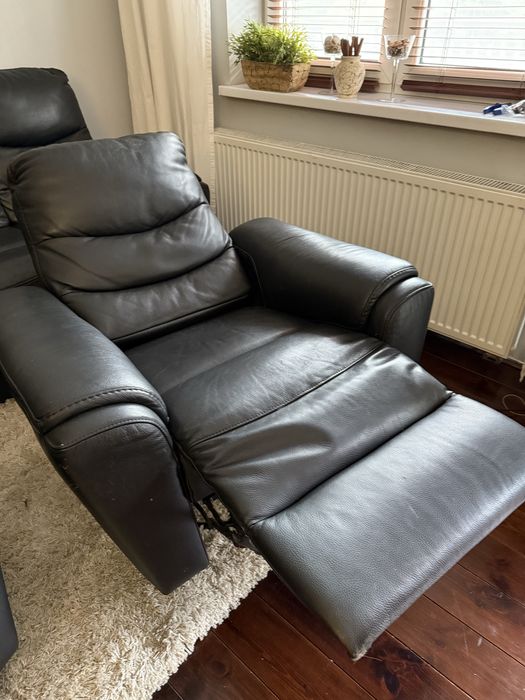Fotele skórzane rozkladane