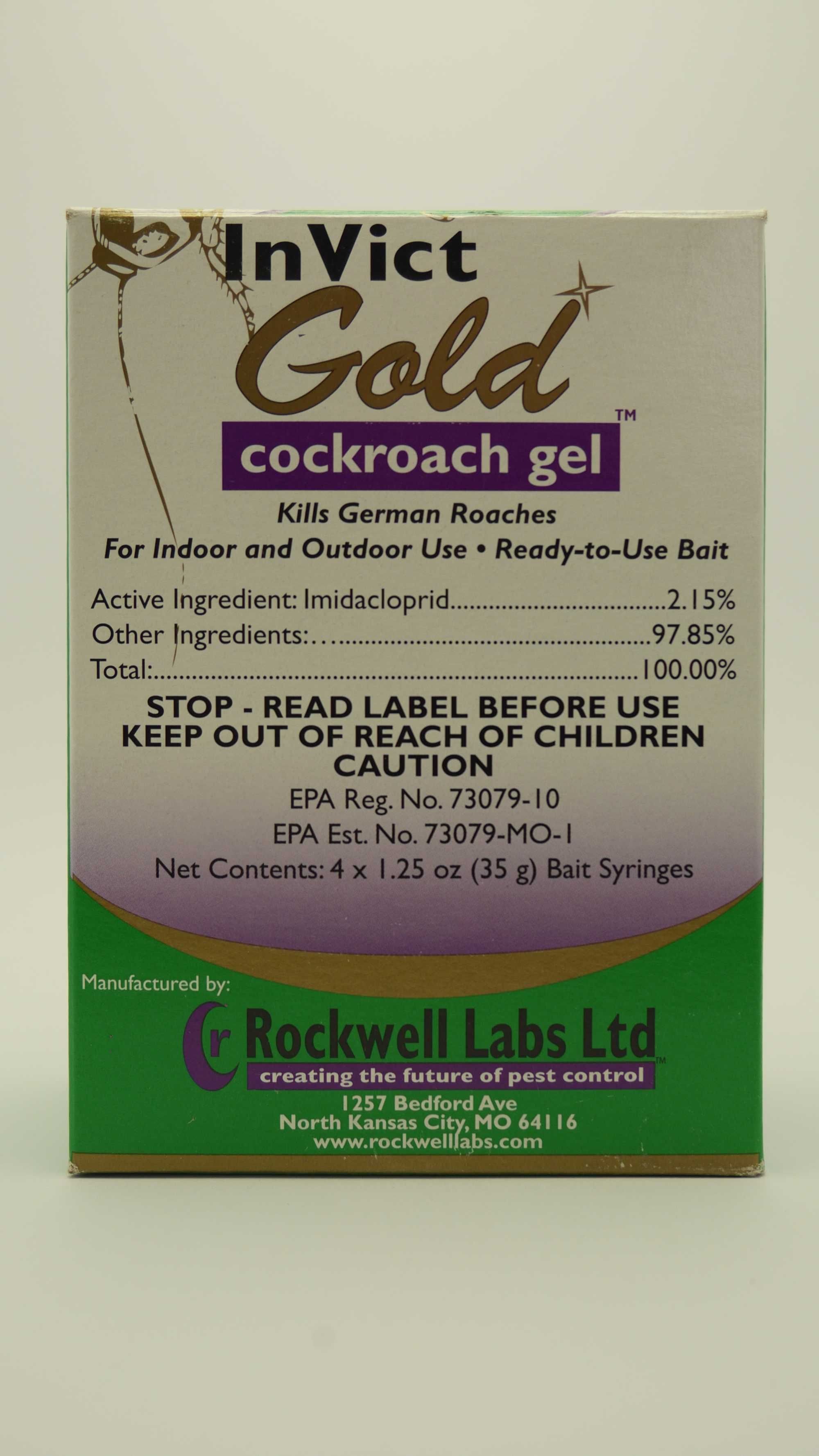 Средство от тараканов INVICT GOLD Cockroach Gel (США), 1 тюб, 35 г