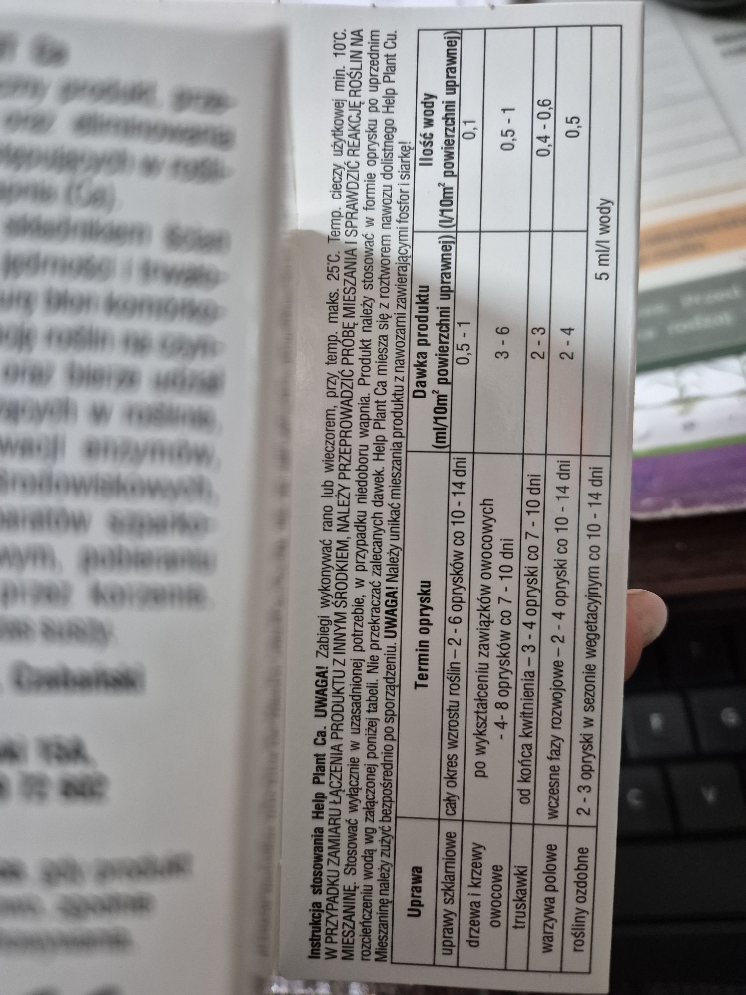 Sumin Help Plant Ca 20ml na niedobór Wapnia