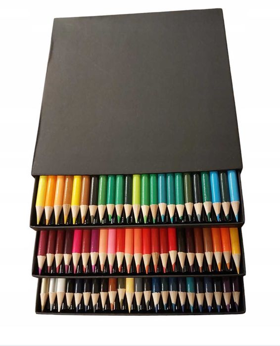 Kredki ołówkowe Kayet 69 kolorów w pojemniku z szufaldkami