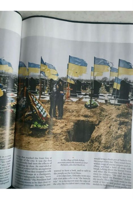 Журнал Time Magazine 2022. Володимр Зеленський