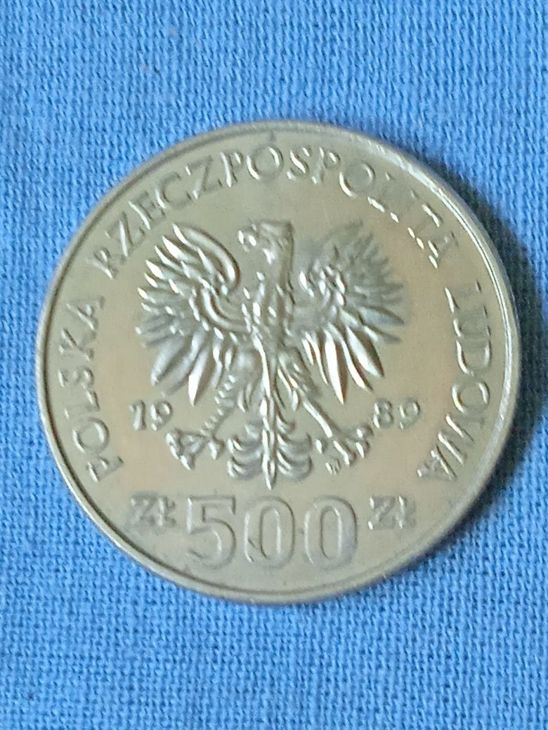 Moneta 500zl 1989r.