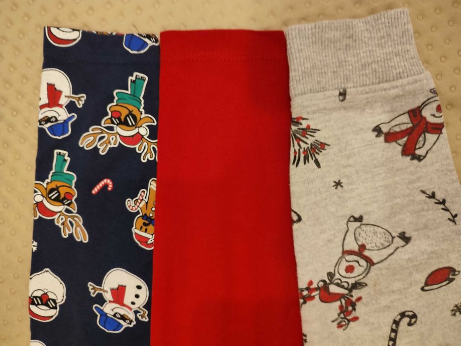 Zestaw koszulki bluza świąteczna czerwona h&m primark kik 110